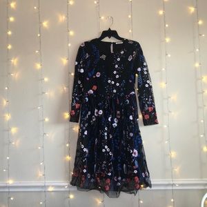 ⭐️JESSAKAE LONG SLEEVE EMBROIDERED DRESS